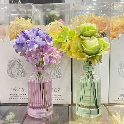 香薰精油干花香氛空气藤条插花卧室内除味清新家居无火家用