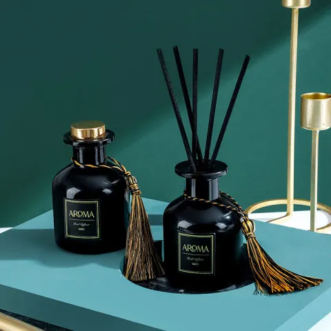 香薰瓶办公室持久留香ML香薰精油无火150流苏工厂藤条酒店