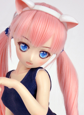 【Evoke Doll】Lizz  官方假发 官毛 1/3 樱粉色 长直发 WIG-305