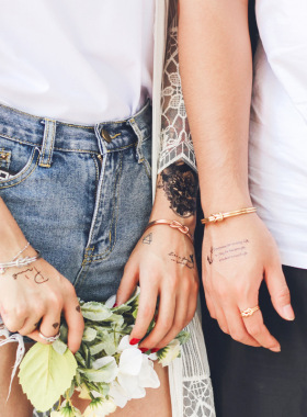 欧美风复古开口钛钢打结情侣手环