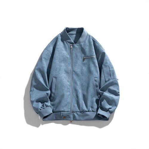 NASA联名水洗皮棒球服男款