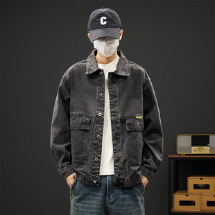 宽松 2025春秋新款 NASA官方联名牛仔外套男士 港风欧美街头潮流韩版