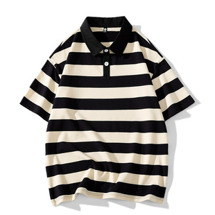 NASA官方联名2024新品日系polo衫男款夏季男士短袖美式复古男生翻