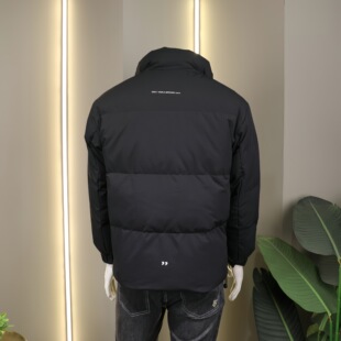 NASA官方联名冬季新款男士休闲立领抗寒保暖羽绒服国标白鸭绒时尚