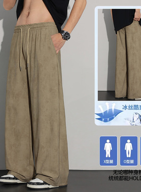 NASA官方联名美式弯刀工装裤男士宽松直筒秋冬大码加绒加厚伞兵休