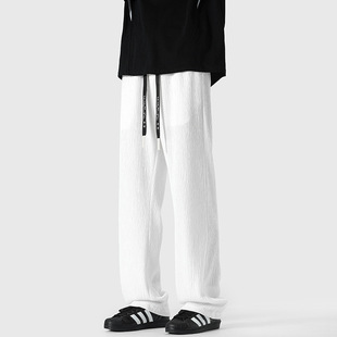 男宽松时尚 水洗潮流冰丝宽松休闲裤 百搭 新款 NASA官方联名2025秋季