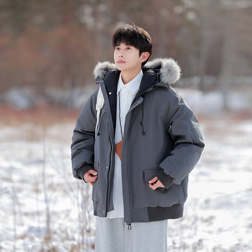 NASA联名复古毛领加厚棉服