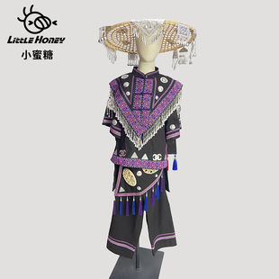 租赁出租男童毛南族少数民族节日盛装走秀主持演出服旅拍写真服装