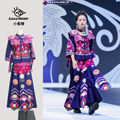 出租秀服广西三月三少数民族高定服饰毛南族非遗服装 租赁旅拍写真