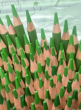 外单三角杆绿色彩铅笔单色画室培训机构实惠大份量144支