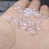 高透天然白水晶碎石随形散珠子手串手链项链毛衣链diy配件配饰品