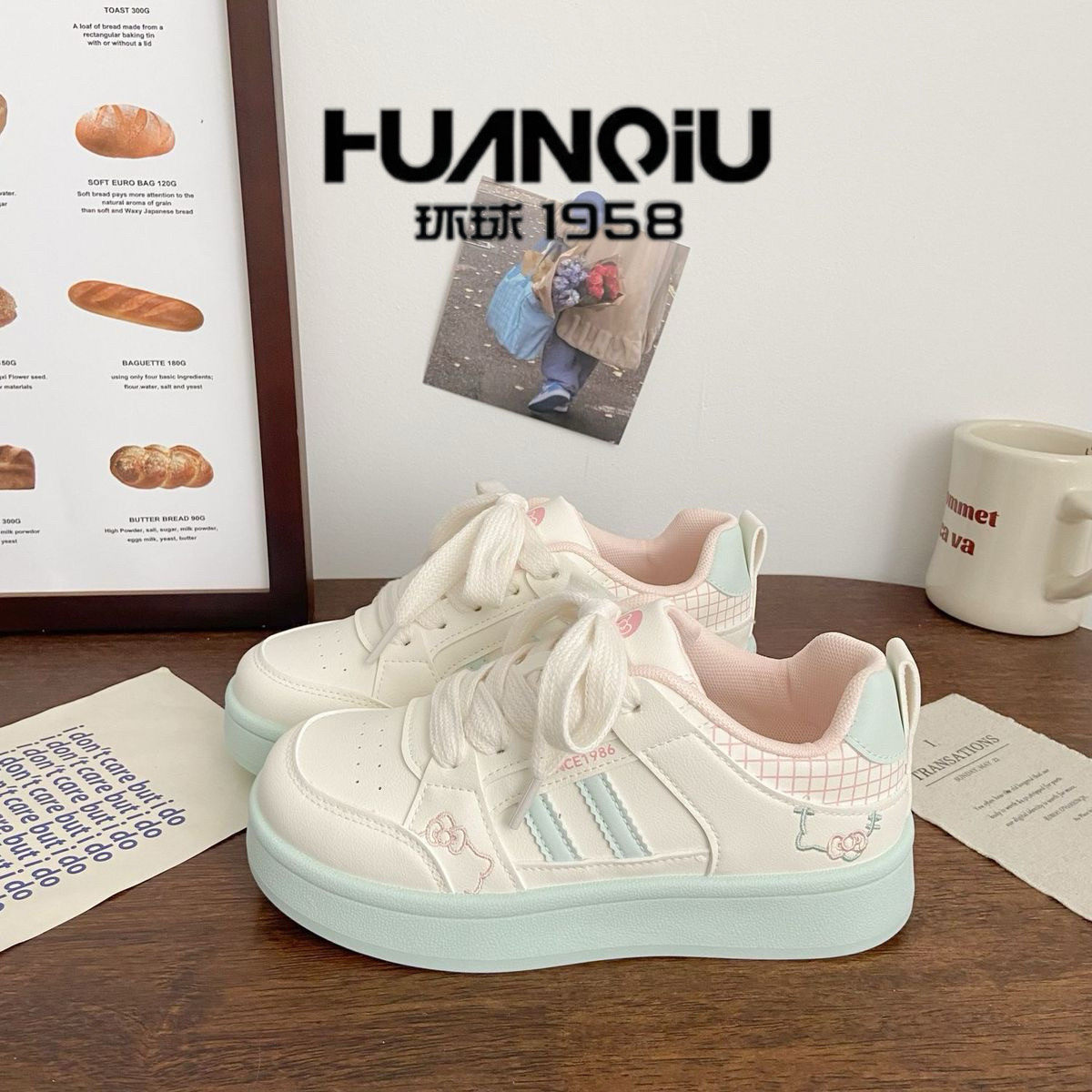 环球粉色KT猫加绒小白鞋女2026冬季新款chic小众棉鞋学生运动板鞋,女鞋,休闲板鞋,淘宝优惠券,粉丝福利购,淘宝优惠卷