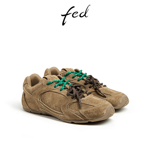 fed复古休闲鞋秋季女鞋登山鞋阿甘鞋轻便德训鞋女D0823-ZC226
