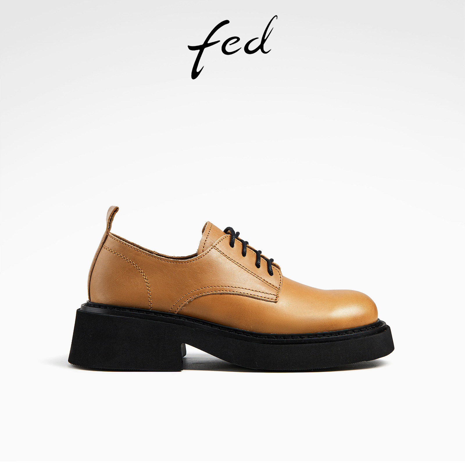 fed英伦风小皮鞋秋季新款女鞋深口单鞋厚底牛津鞋女D0617-YAB357,女鞋,牛津鞋/布洛克鞋/德比鞋,淘宝优惠券,粉丝福利购,淘宝优惠卷