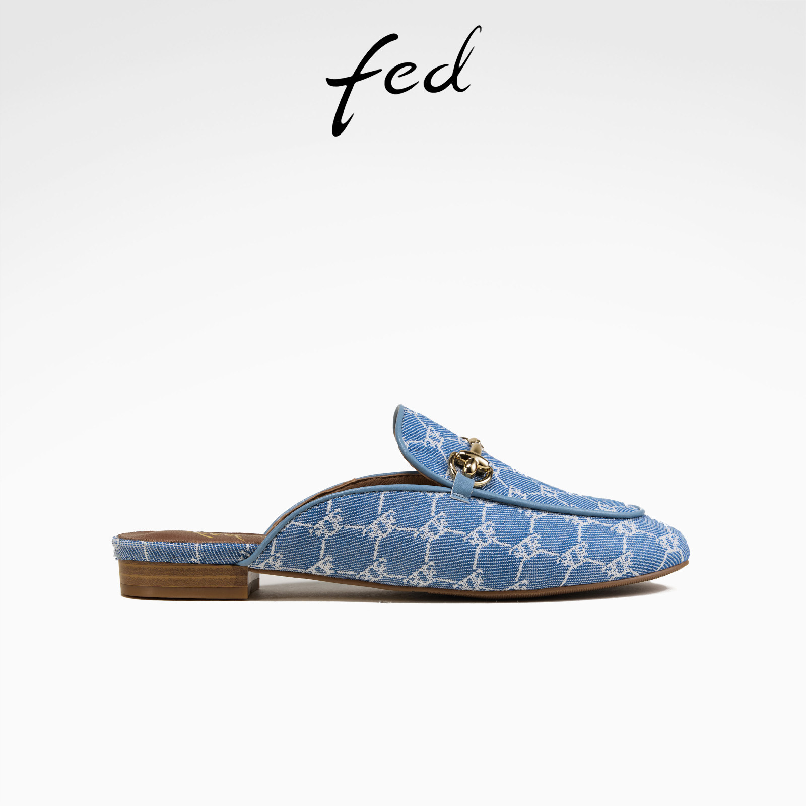 fed时尚穆勒鞋夏季新款女鞋一脚蹬懒人半拖外出拖鞋女S0508-ZF317