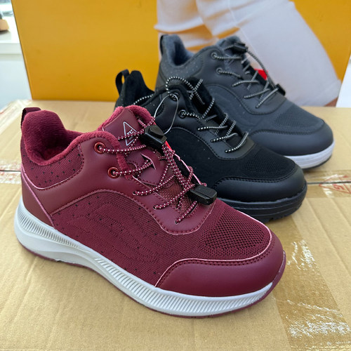 撤柜冬季老人鞋加绒加厚保暖男女士防滑耐磨软底爸妈鞋健步休闲鞋