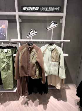 正品Nike耐克2023冬季新男子休闲圆领AJ羊羔绒外套FV8450-343-274