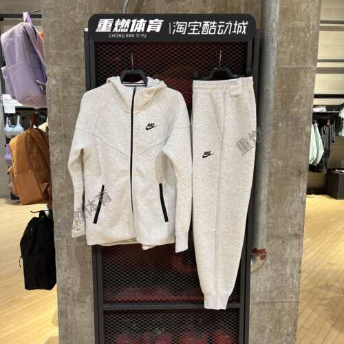 耐克女秋季外套束脚长裤套装