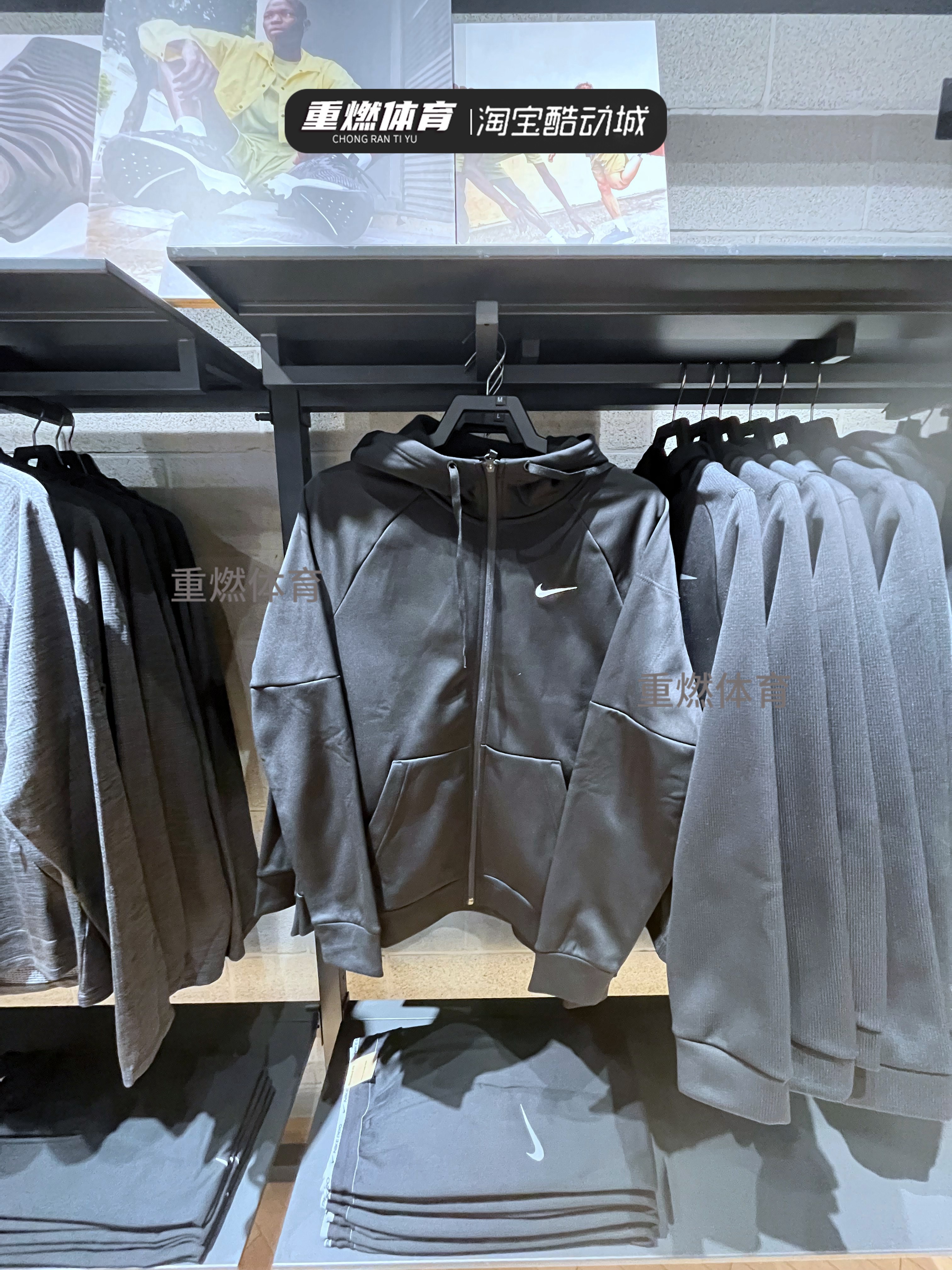 男连帽加绒保暖休闲运动夹克外套