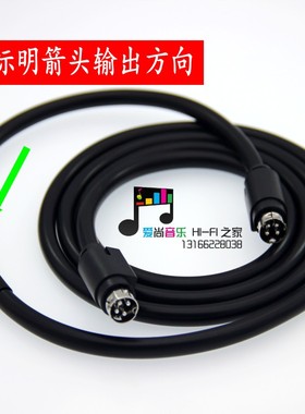 发烧级加粗适用惠威D1010系列R1700BT漫步者R1600TIII R1800BT 4四芯主副音箱连接线 柔软线材