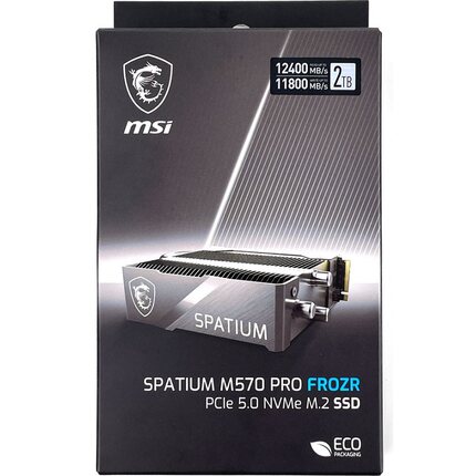 MSI微星Spatium M570 Pro FROZR M580 2T/4T/TB Gen5 固态硬盘SSD