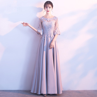 学生晚礼服艺考礼服裙女音乐生演出长款独唱礼服主持声乐钢琴演奏