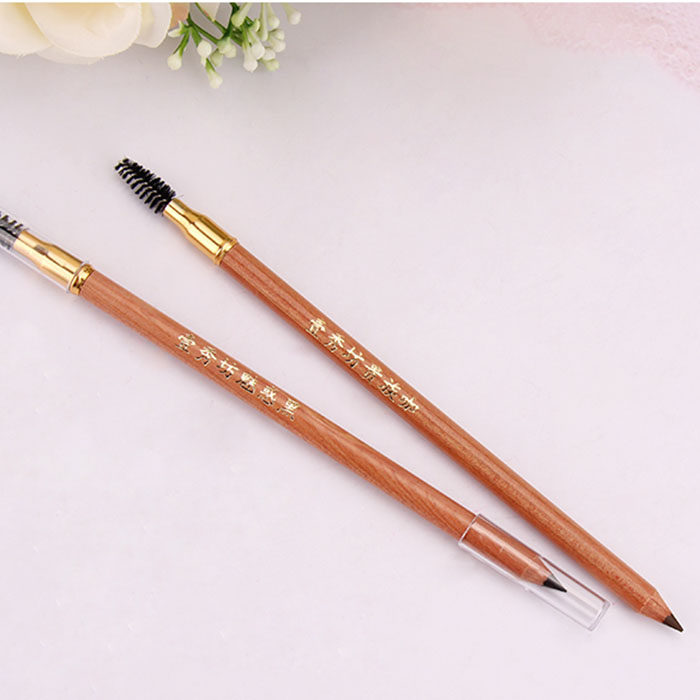 不易晕染眉笔防水防汗纹眉雾眉黑色咖色定位笔纹绣专用眉型设计笔