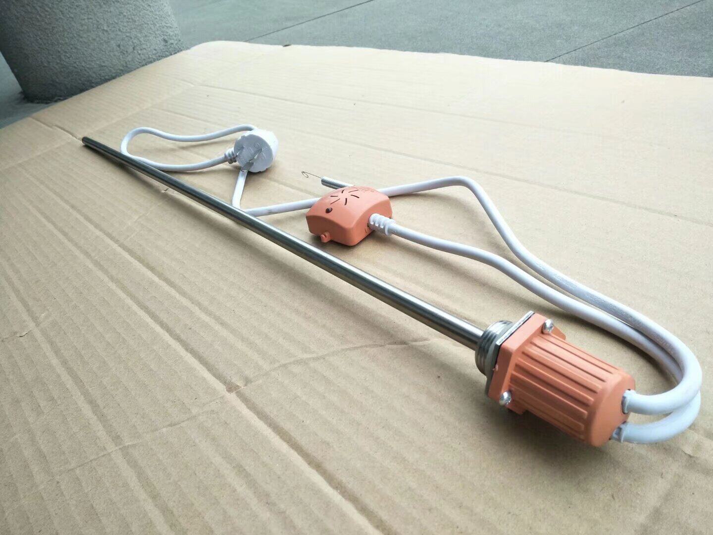 包邮土水暖气片电暖器不锈钢电热棒自动温控1500W60CM 6分丝