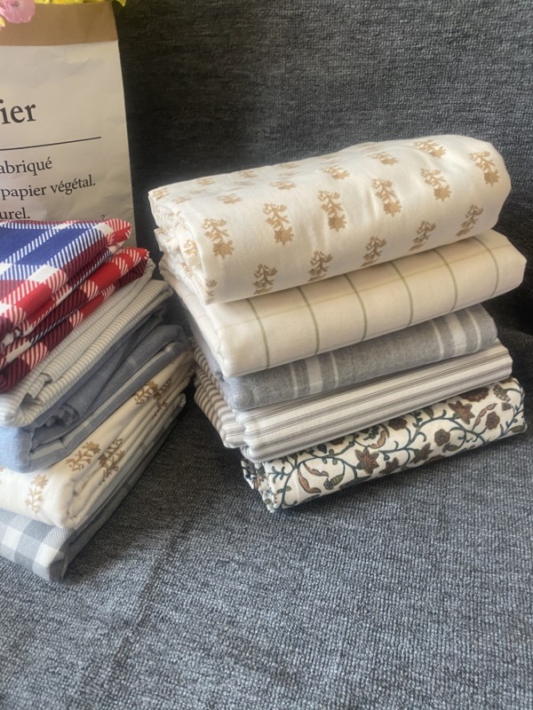 秋冬纯棉起绒布磨毛全棉床单