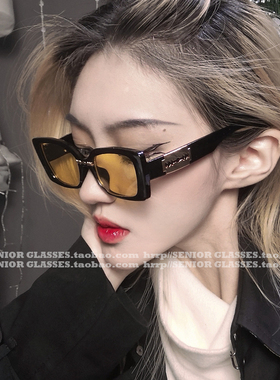SENIOR GLASSES潮牌男女同款超酷凹造型墨镜街拍蹦迪网红款太阳镜