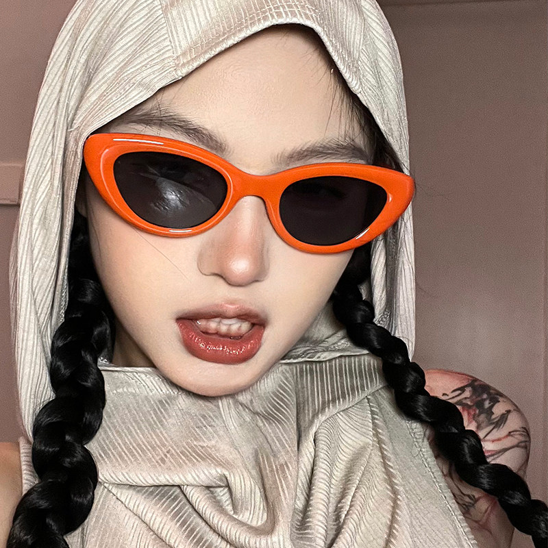 多巴胺墨镜女甜酷辣妹风y2k猫眼凹造型网红街拍太阳眼镜防紫外线,ZIPPO/瑞士军刀/眼镜,太阳眼镜,淘宝优惠券,粉丝福利购,淘宝优惠卷