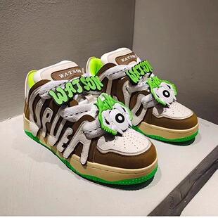 马年小众面包鞋2026正流行春秋冬厚底鞋子女设计感男美式高街板鞋