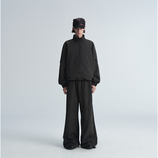 ordudiordu立領(lǐng)肌理感夾克外套廓形寬松闊腿休閑褲 機(jī)能半身裙 長(zhǎng)款