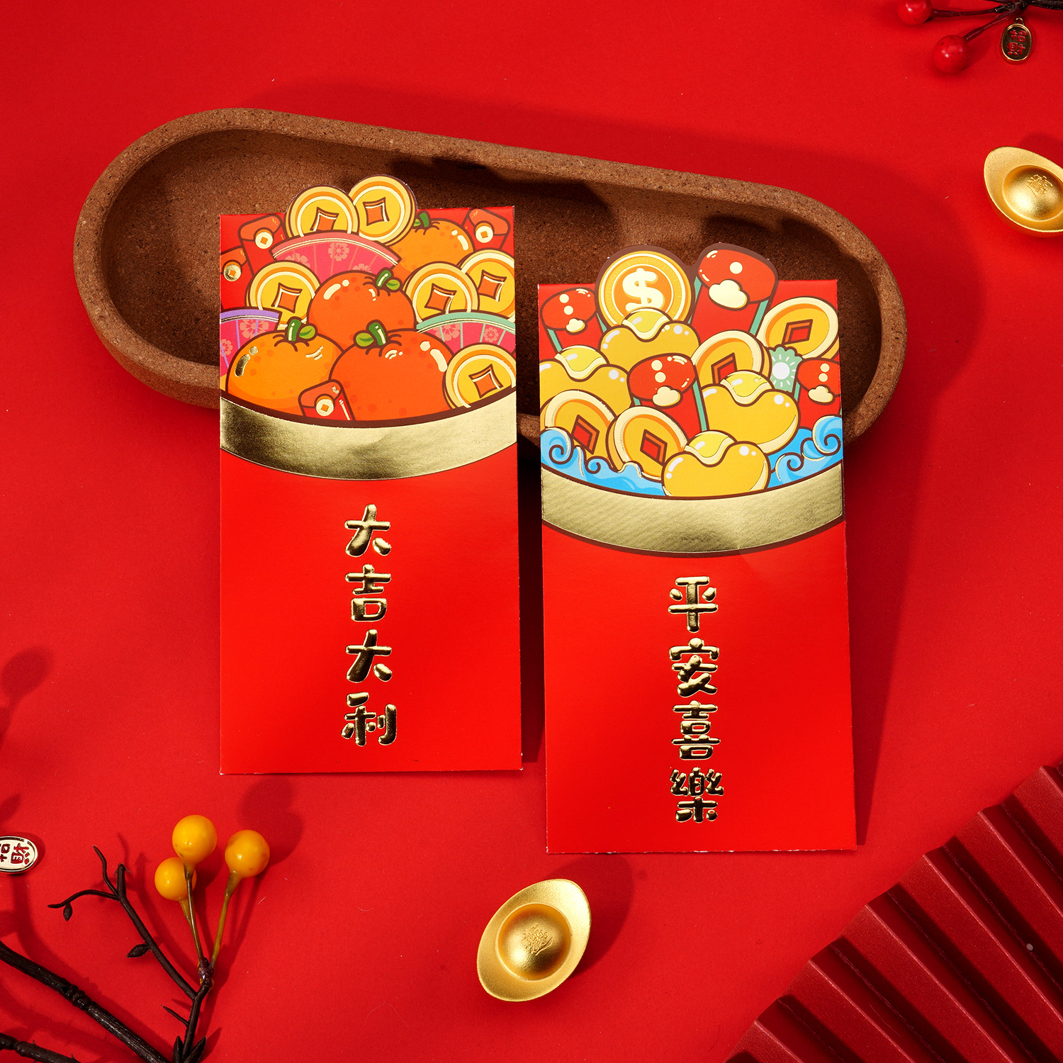 2026 马年高级卡通立体烫金红包利是封 个性创意新年红包大号