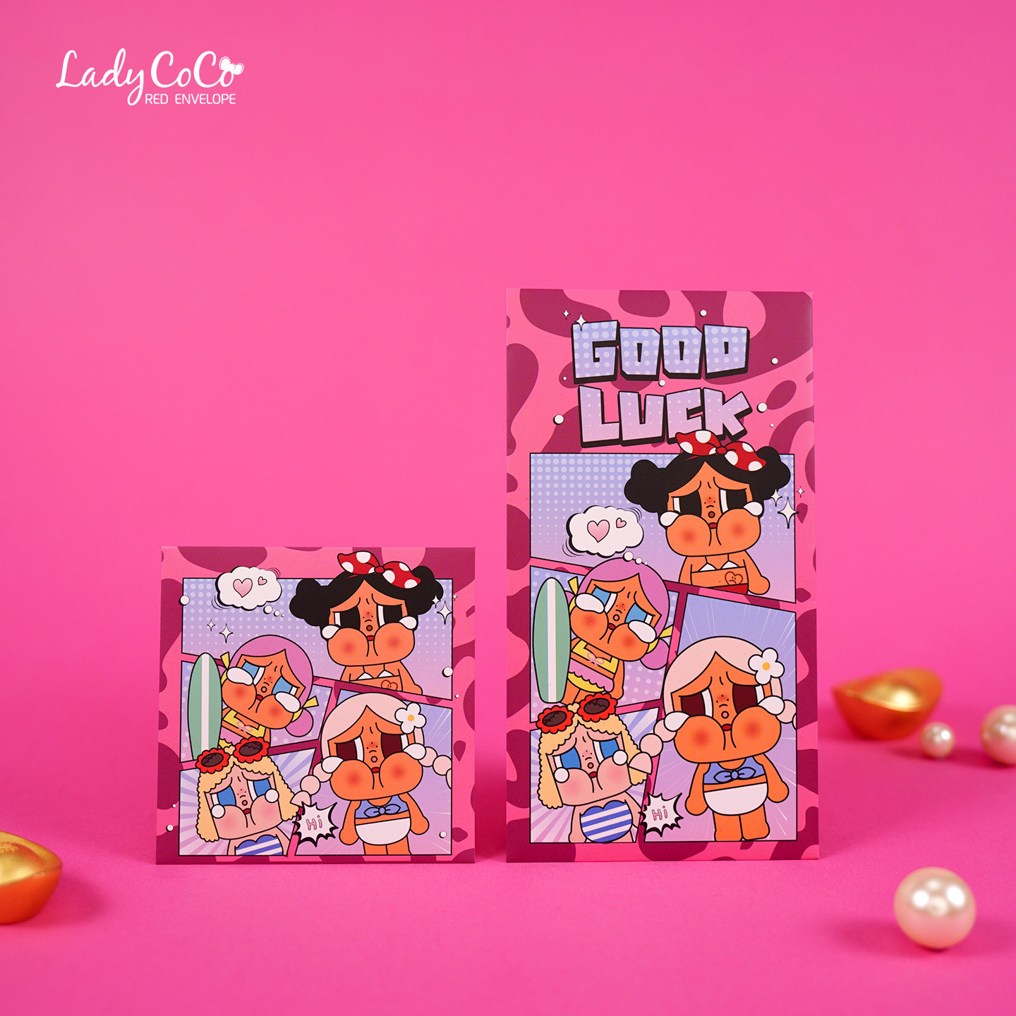 2026 马年新年豹纹crybaby可爱卡通利是封 大号个性创意春节红包