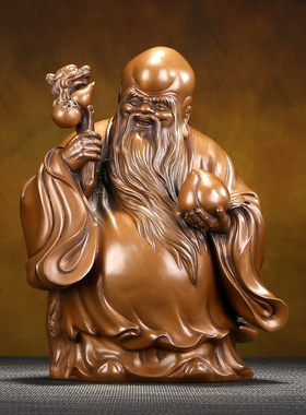 紫铜寿星摆件家居工艺品祝寿礼品