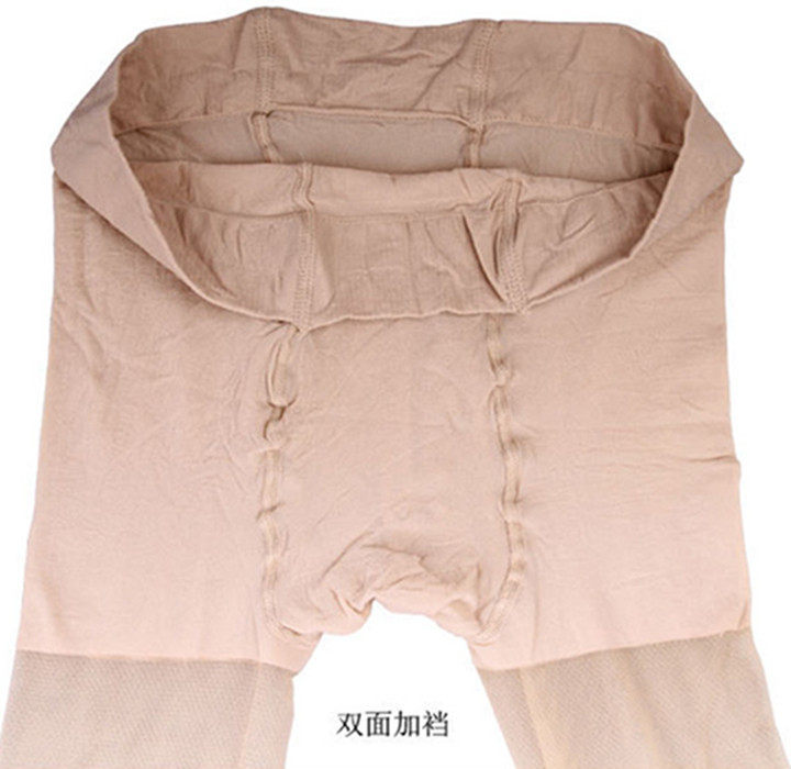 春秋加肥加大码丝袜女胖妹妹200斤中厚加长防勾丝连裤袜打底袜