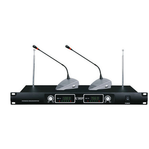 金笛ht-603一拖二无线会议麦克风鹅颈无线麦克风