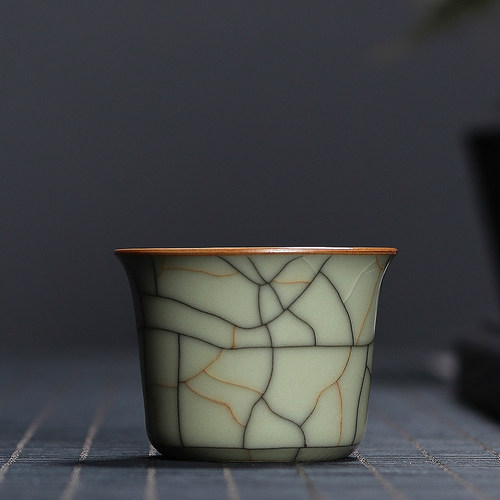 传世哥窑主人杯单杯品茗杯