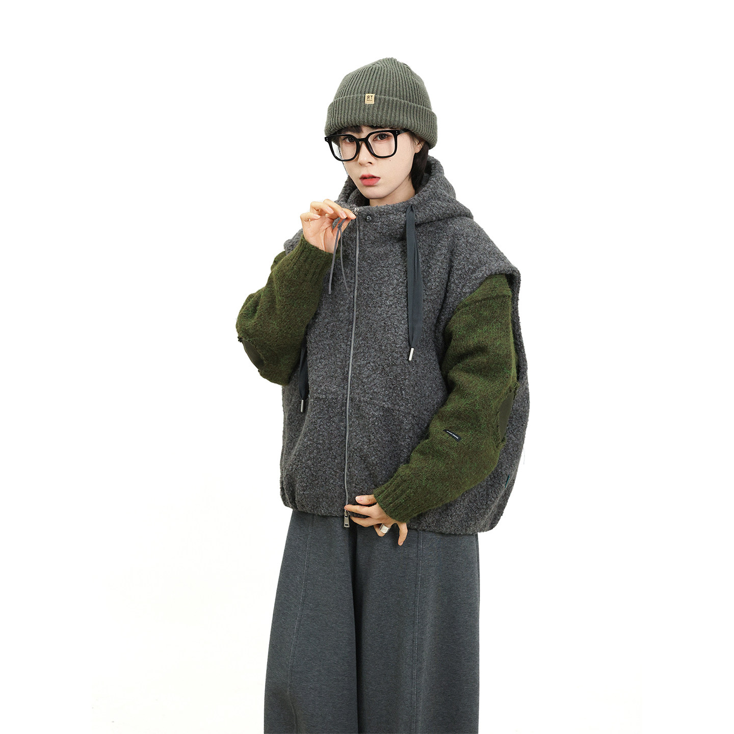 TRIFFER复古冬季连帽马甲保暖轻奢圈圈纱男女款,男装,常规马甲,淘宝优惠券,粉丝福利购,淘宝优惠卷