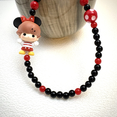 泡泡玛特迪士尼手机链挂绳diy