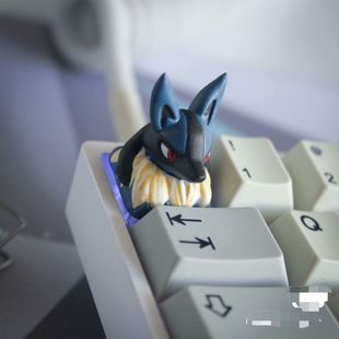 宝可梦卢卡里奥键帽 创意桌面 宠物小精灵键帽机械键盘键帽 个性