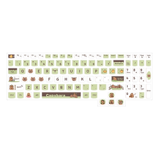 SUYA苏雅卡通水豚 适用联想拯救者r9000p键盘膜y7000笔记本y9000p电脑防尘罩r7000P全覆盖G5000保护套K15.6寸