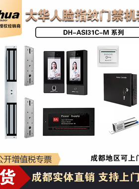 大华人脸门禁一体机DH-ASI31C/DH-ASI31D系列4.3寸屏磁力锁套装