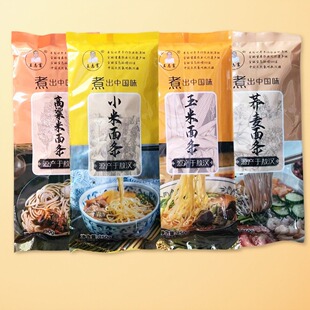 内蒙敖汉特产杂粮面条组合小米面条玉米面条高粱面条杂粮粗粮早餐