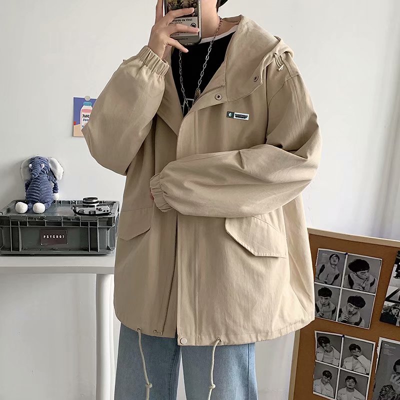 Spring jacket Hooded Jacket casual top