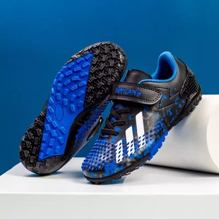 2025新品儿童足球鞋魔术贴男童小孩学生女碎钉TF长钉人工草训练鞋