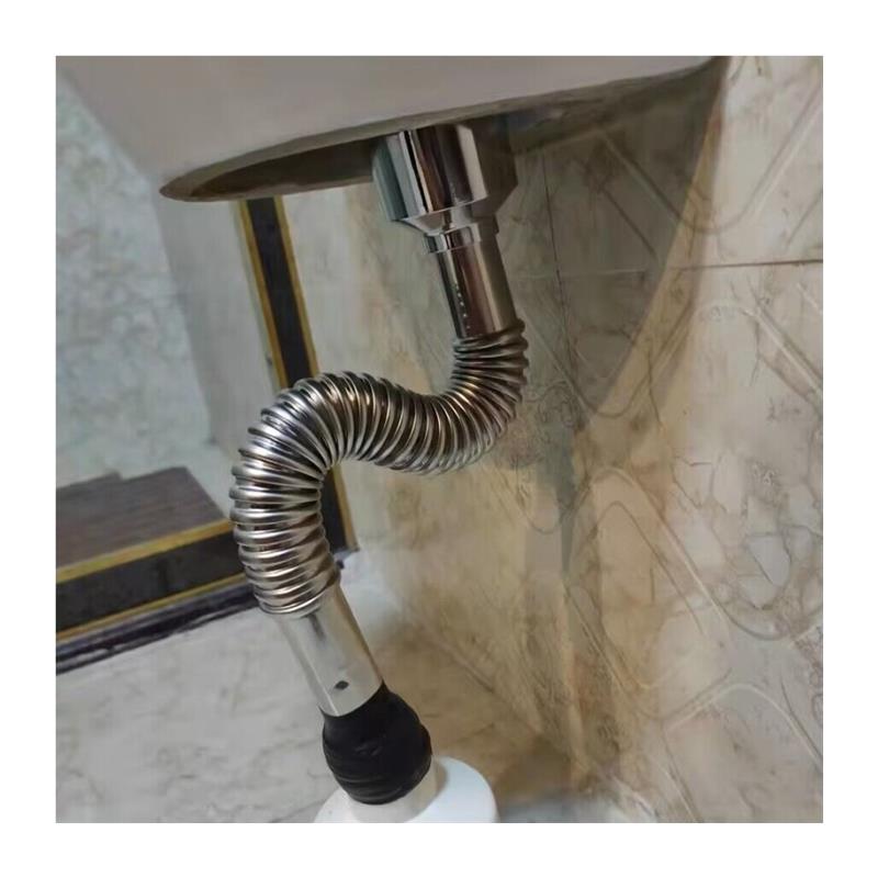 不锈钢小便池下水管壁挂小便斗下水小便器排水管S弯防臭下水配.