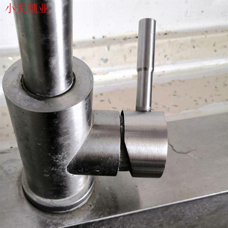 304不锈钢水龙头把手柄开关配件冷热面盆龙头 淋浴混水阀芯开水.