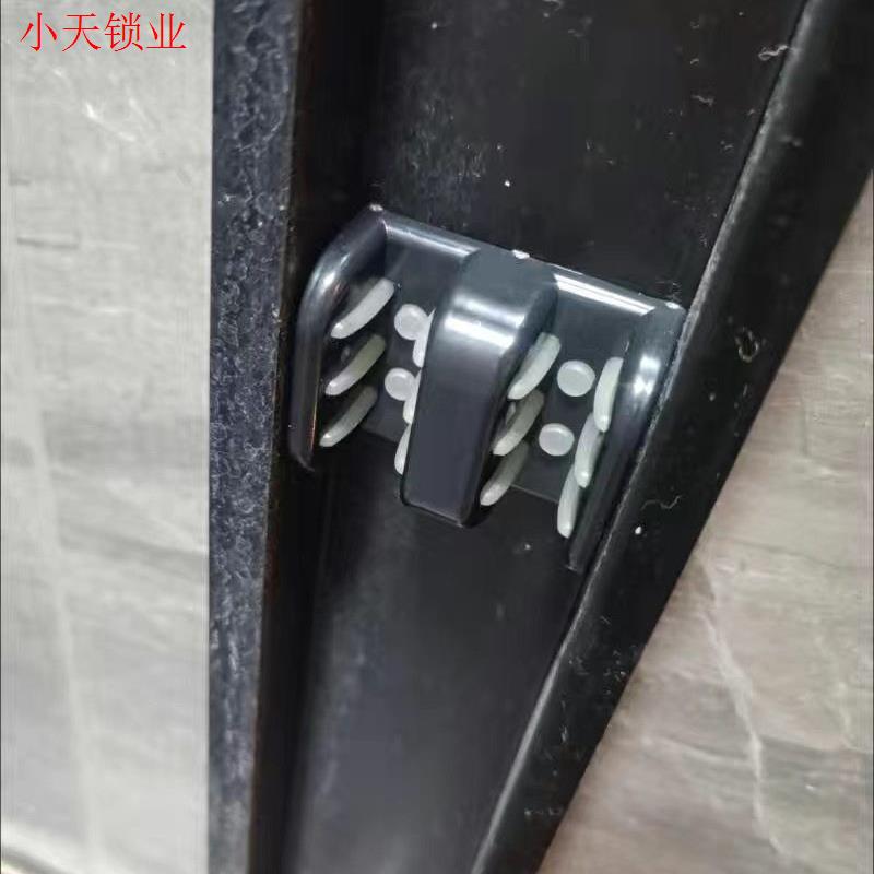 浴室玻璃移门止摆器双轨道防撞胶下滑块淋浴房配件玻璃固定限位.